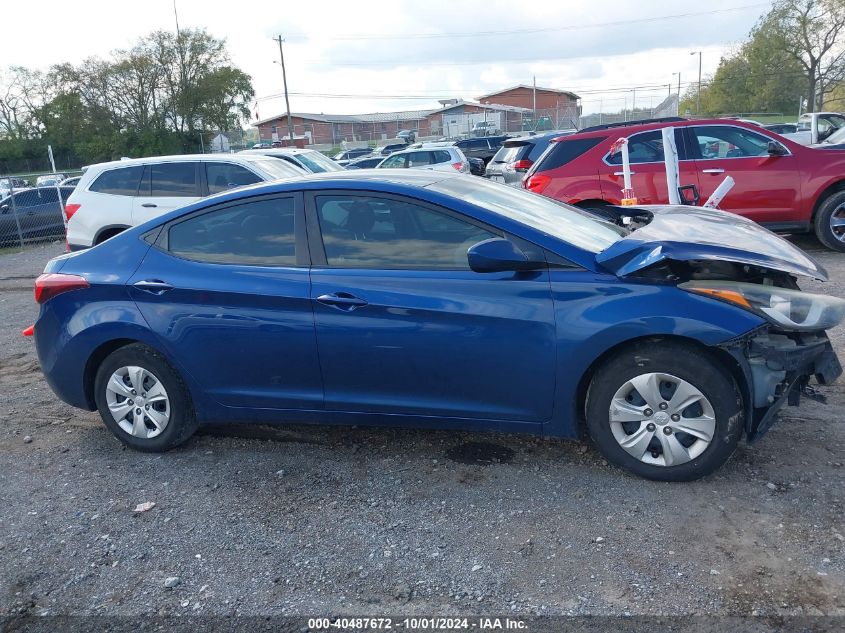 2016 Hyundai Elantra Se VIN: 5NPDH4AE6GH738832 Lot: 40487672