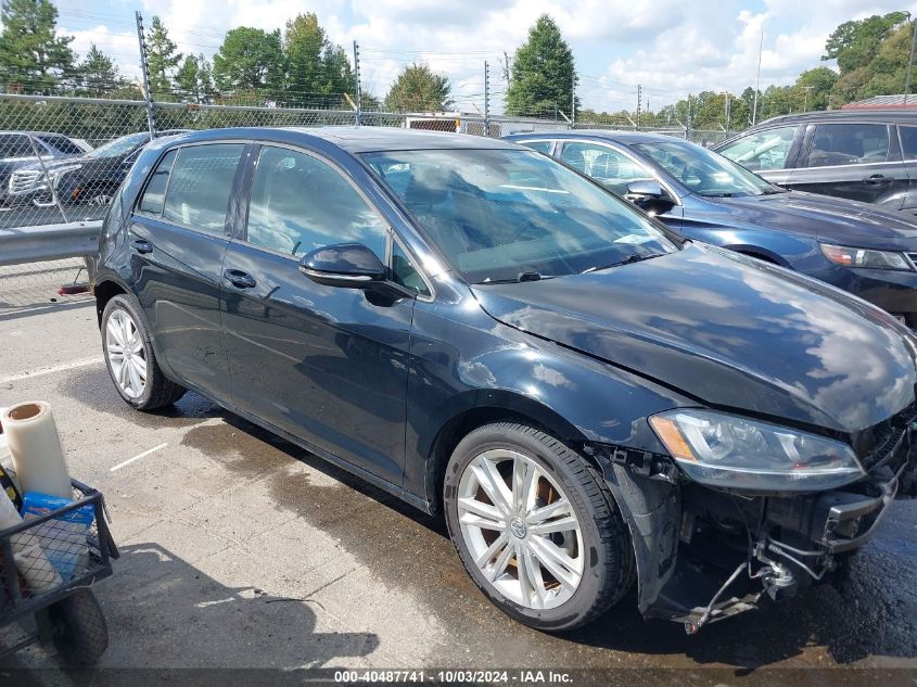 3VW2A7AU7FM033421 2015 Volkswagen Golf Tdi Se 4-Door