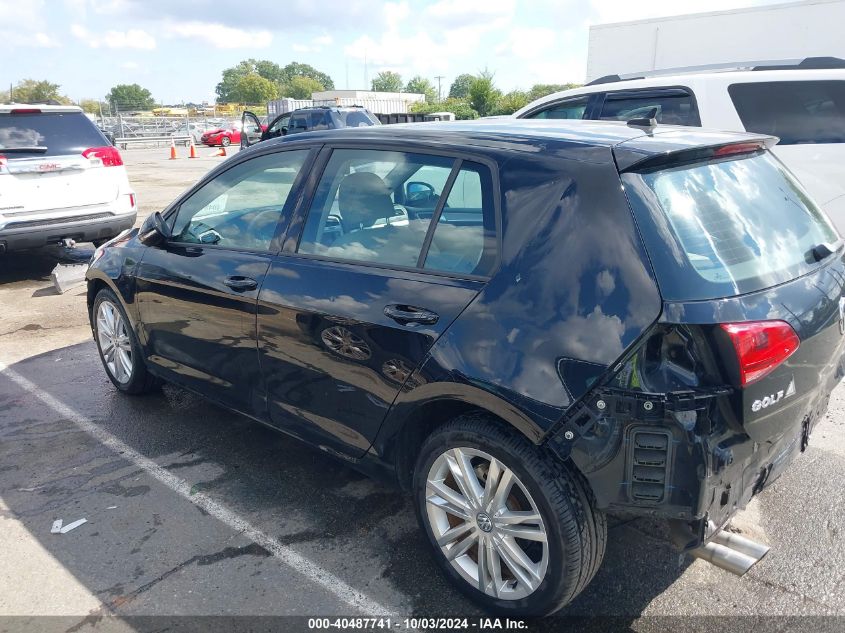 2015 Volkswagen Golf Tdi Se 4-Door VIN: 3VW2A7AU7FM033421 Lot: 40487741