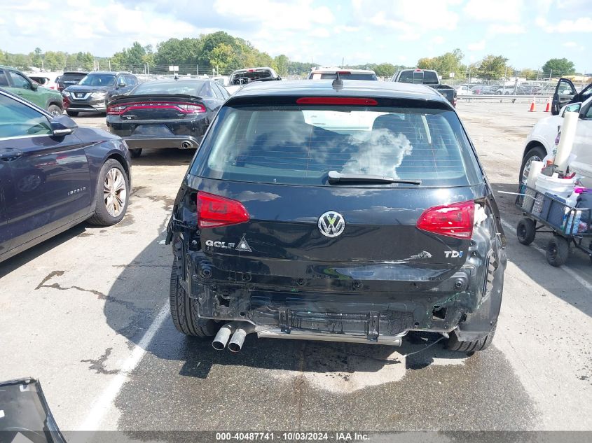 2015 Volkswagen Golf Tdi Se 4-Door VIN: 3VW2A7AU7FM033421 Lot: 40487741