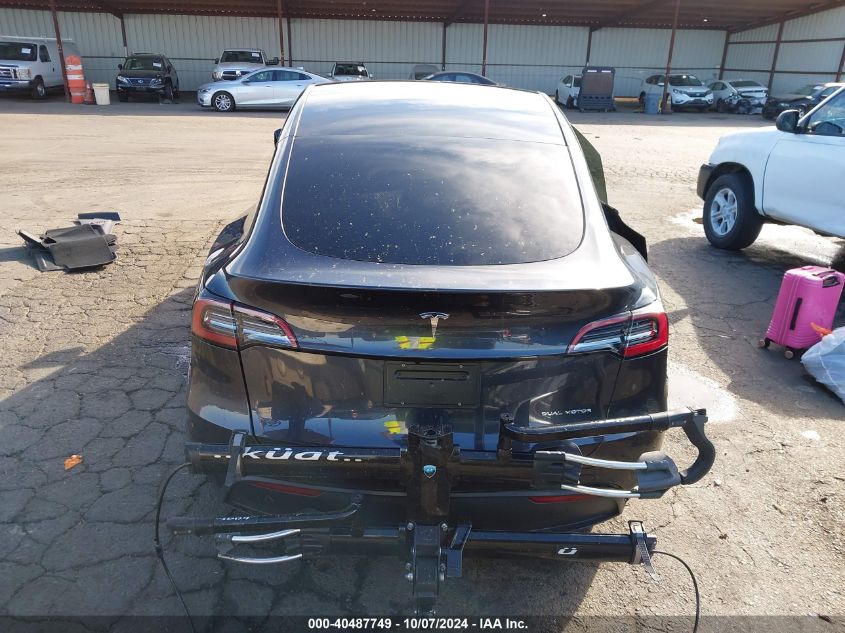 2024 Tesla Model Y Long Range Dual Motor All-Wheel Drive VIN: 7SAYGAEE8RF069271 Lot: 40487749