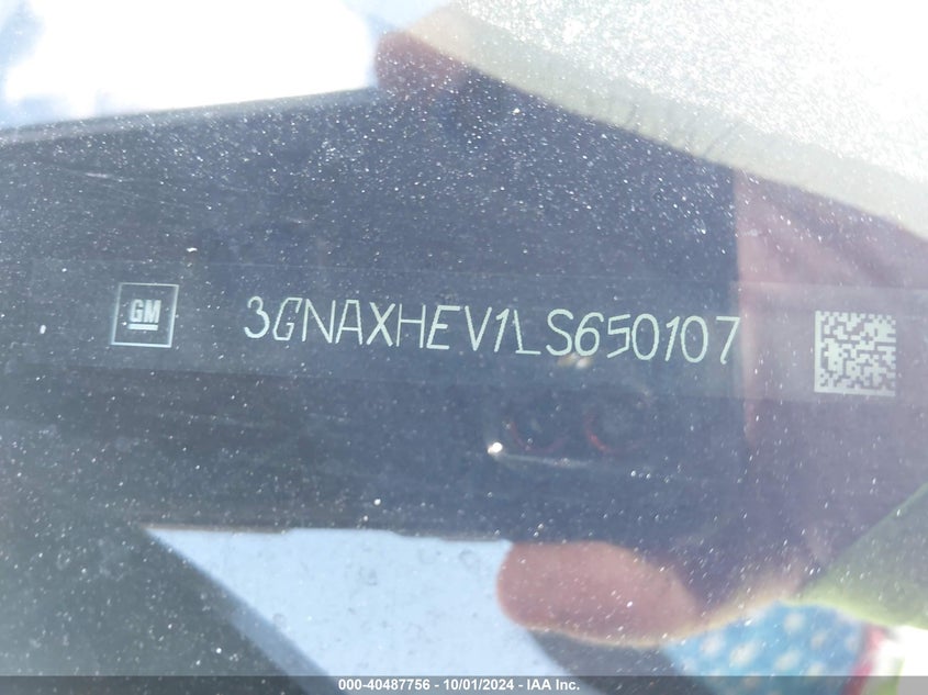 VIN 3GNAXHEV1LS650107 2020 CHEVROLET EQUINOX FWD LS