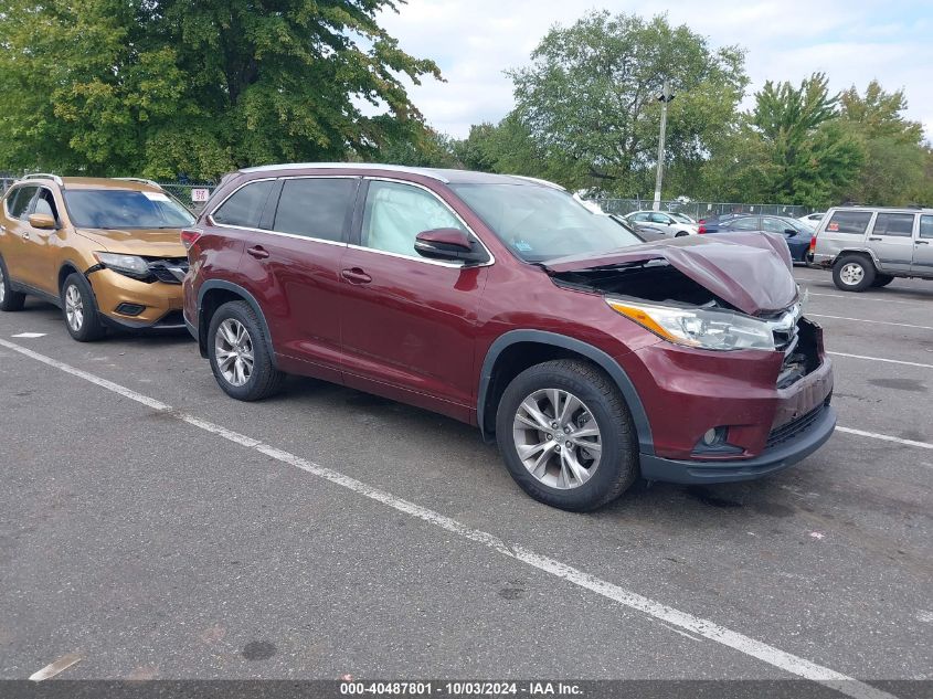 5TDJKRFH4FS072650 2015 TOYOTA HIGHLANDER - Image 1