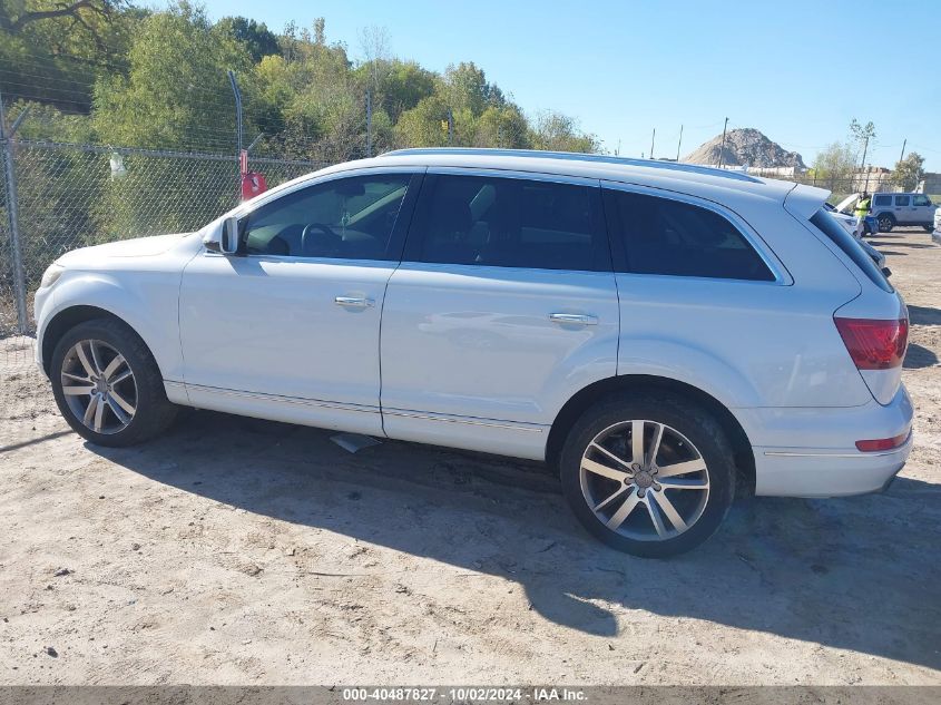 2013 Audi Q7 3.0T Premium VIN: WA1LGAFE4DD010430 Lot: 40487827