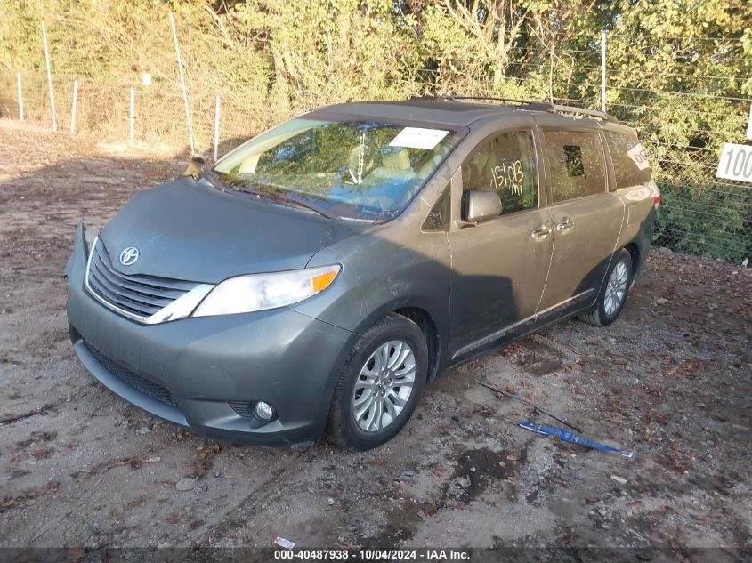 VIN 5TDYK3DC5ES488739 2014 Toyota Sienna, Xle V6 8... no.2