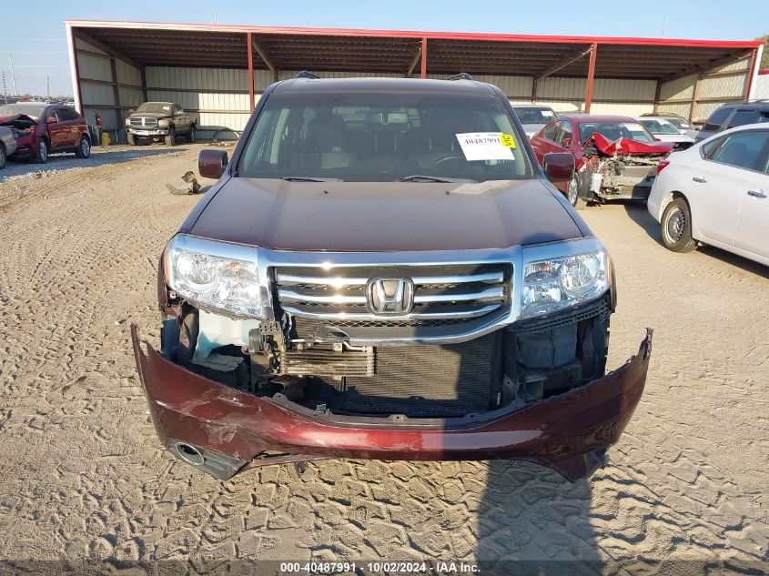 2013 Honda Pilot Ex-L VIN: 5FNYF4H5XDB029182 Lot: 40487991