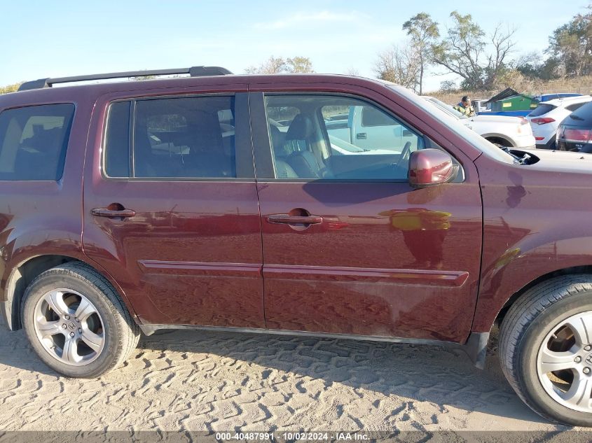 2013 Honda Pilot Ex-L VIN: 5FNYF4H5XDB029182 Lot: 40487991