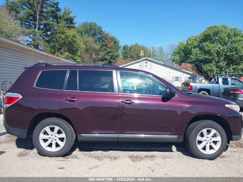 5TDBK3EH0DS212905 2013 Toyota Highlander Base Plus V6