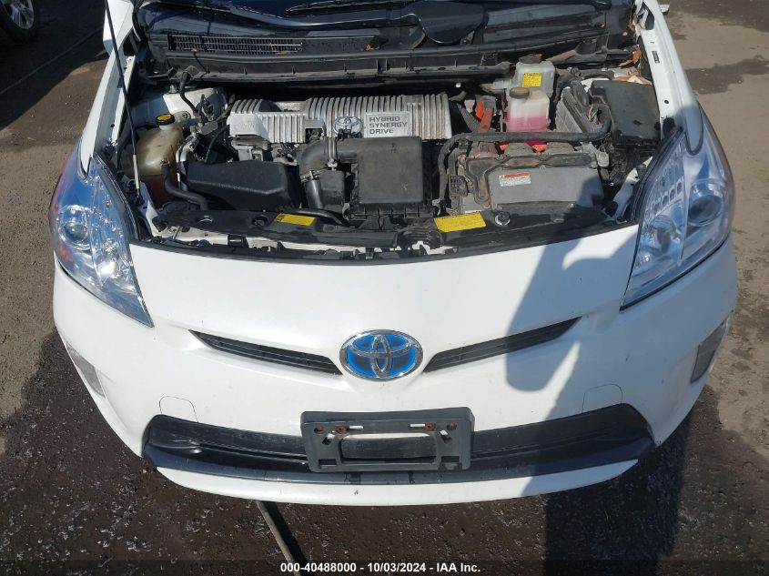 2012 Toyota Prius Two VIN: JTDKN3DU2C1529456 Lot: 40488000