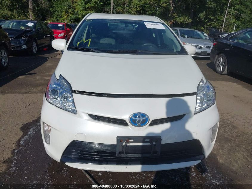 2012 Toyota Prius Two VIN: JTDKN3DU2C1529456 Lot: 40488000