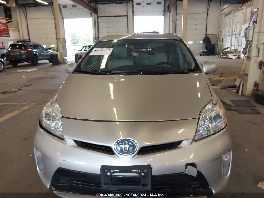 2014 Toyota Prius Three VIN: JTDKN3DUXE1810164 Lot: 40488062