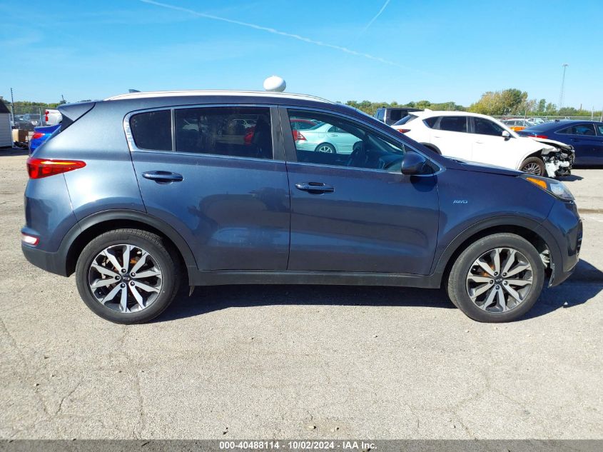 2017 Kia Sportage Ex VIN: KNDPNCAC7H7146327 Lot: 40488114