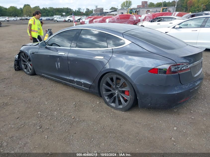 VIN 5YJSA1E41MF421658 2021 Tesla Model S, Performan... no.3