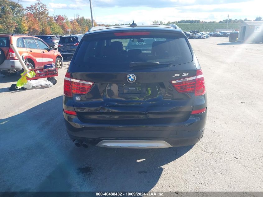 2016 BMW X3 xDrive28I VIN: 5UXWX9C51G0D72878 Lot: 40488432