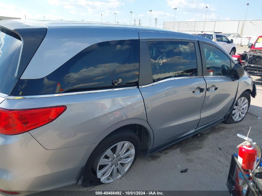 2018 Honda Odyssey Lx VIN: 5FNRL6H21JB106936 Lot: 40488492