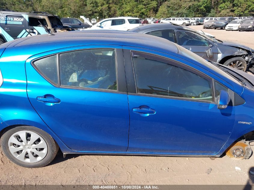 2014 Toyota Prius C One VIN: JTDKDTB33E1075993 Lot: 40488651