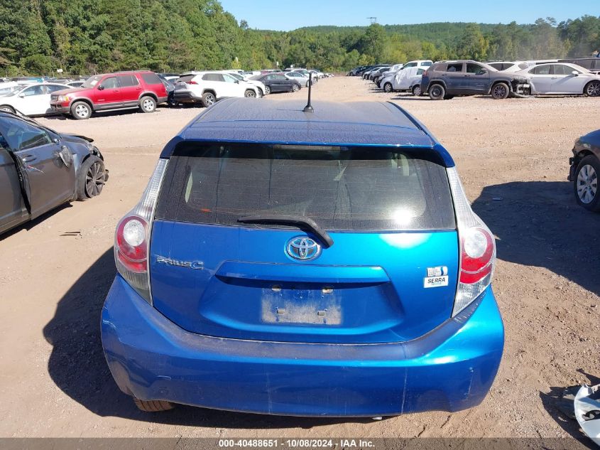 2014 Toyota Prius C One VIN: JTDKDTB33E1075993 Lot: 40488651