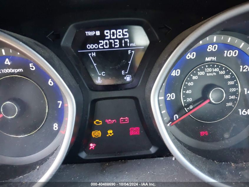 KMHDH4AE4CU341325 2012 Hyundai Elantra Limited (Ulsan Plant)