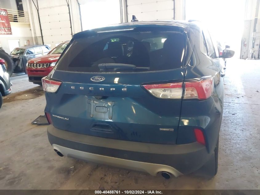 1FMCU9DZ8LUA11853 2020 Ford Escape Titanium Hybrid