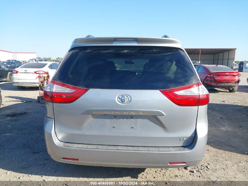 2015 Toyota Sienna Le VIN: 5TDKK3DC2FS553179 Lot: 40488981