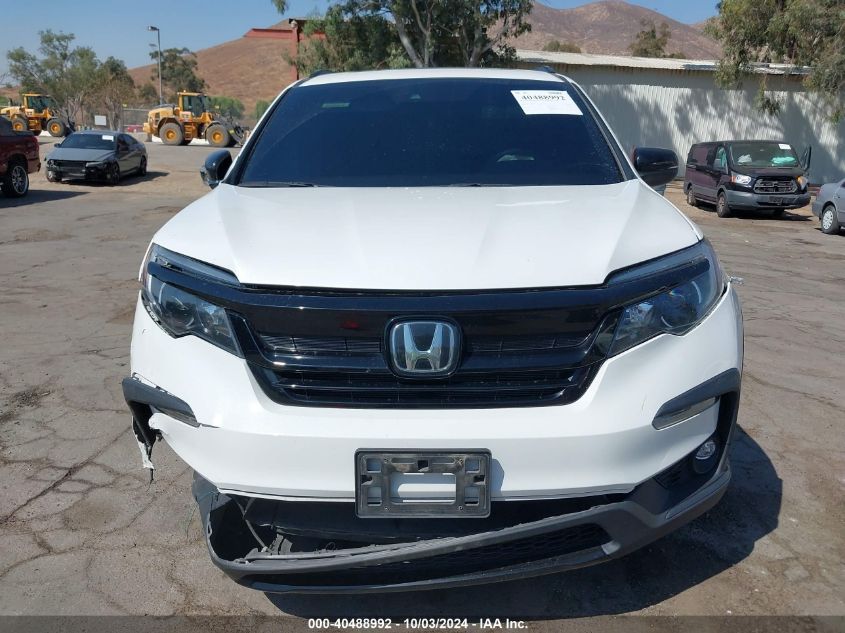 2022 Honda Pilot Awd Trailsport VIN: 5FNYF6H84NB082631 Lot: 40488992