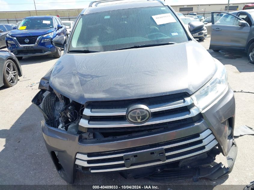 5TDKZRFH6HS508112 2017 Toyota Highlander Xle