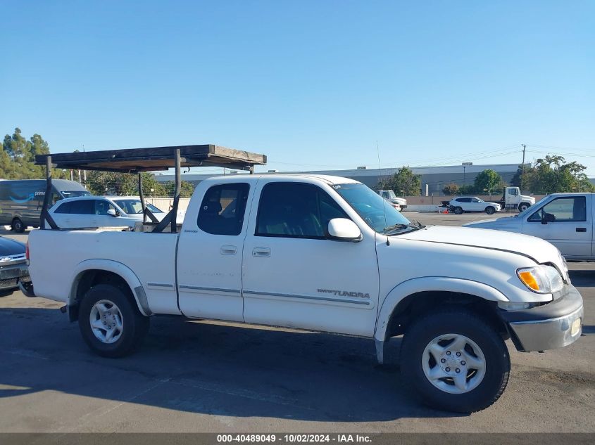 2000 Toyota Tundra Ltd V8 VIN: 5TBRT3810YS034387 Lot: 40489049