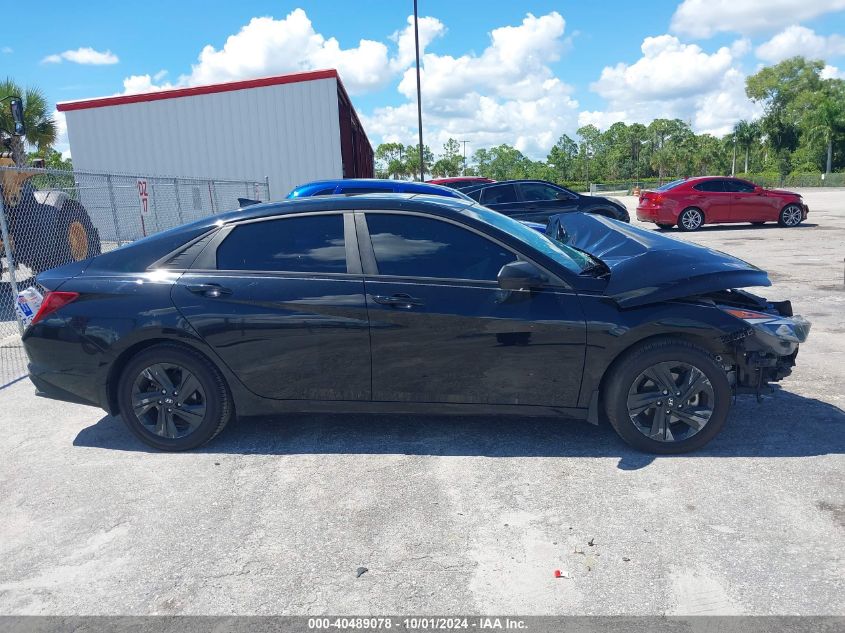 2022 Hyundai Elantra Hybrid Blue VIN: KMHLM4AJ3NU028466 Lot: 40489078