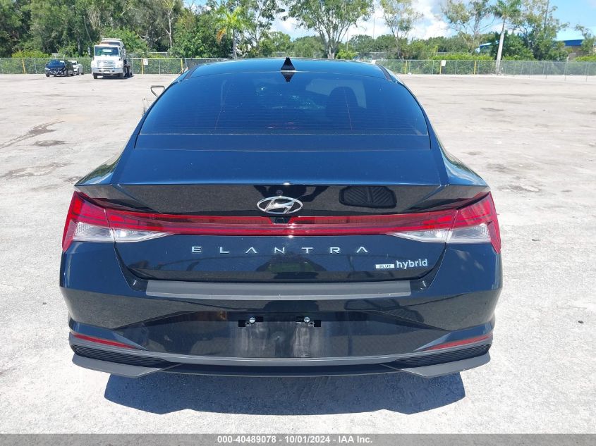 2022 Hyundai Elantra Hybrid Blue VIN: KMHLM4AJ3NU028466 Lot: 40489078