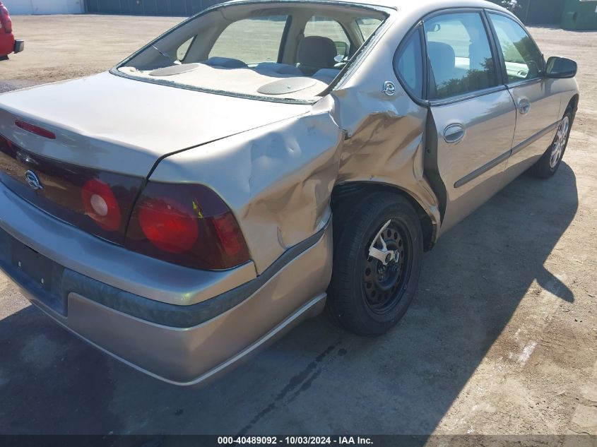 2001 Chevrolet Impala VIN: 2G1WF55E719183410 Lot: 40489092