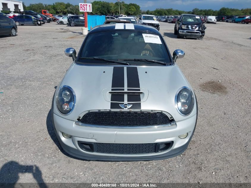 2013 Mini Cooper Coupe S VIN: WMWSX3C50DT4666 Lot: 40489168