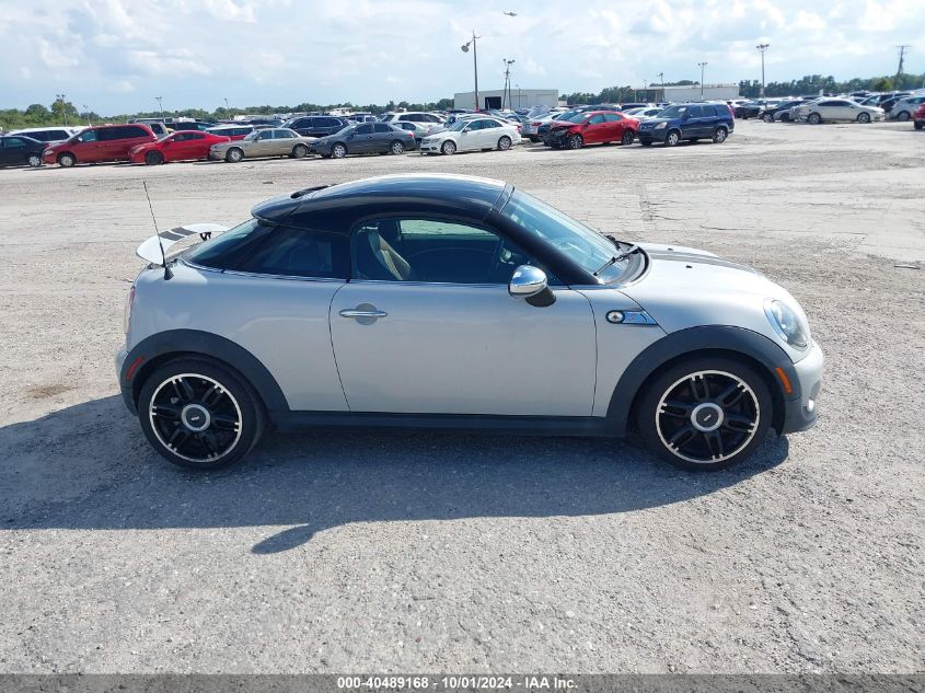 2013 Mini Cooper Coupe S VIN: WMWSX3C50DT4666 Lot: 40489168