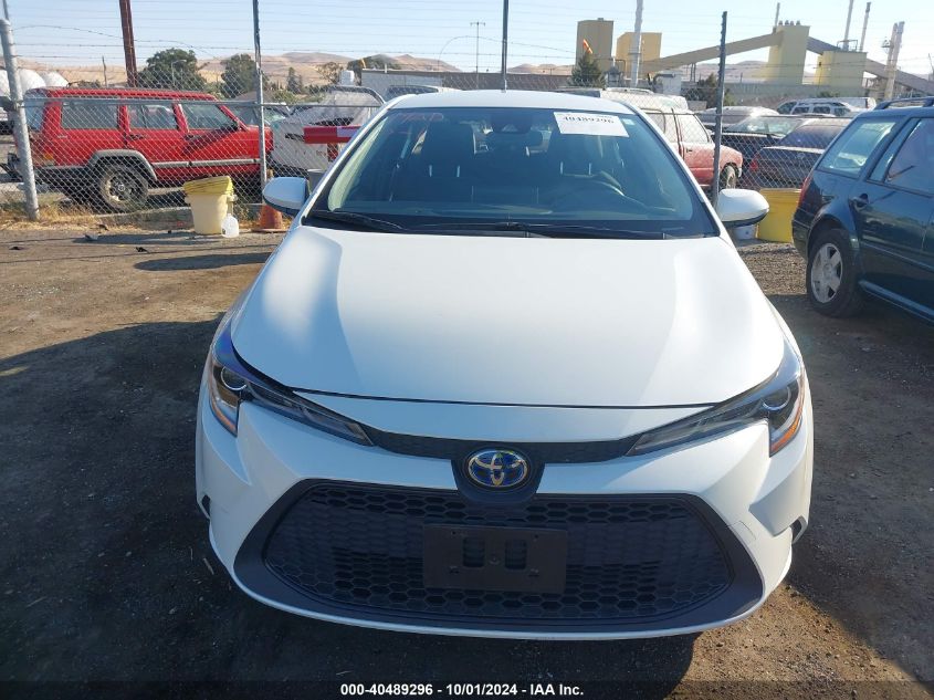 2021 Toyota Corolla Hybrid Le VIN: JTDEAMDE8MJ016141 Lot: 40489296