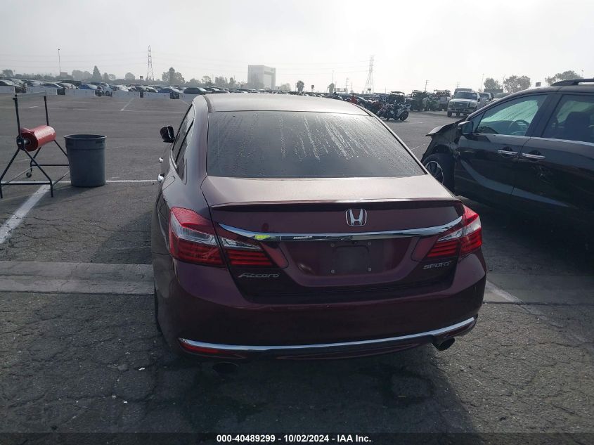 1HGCR2F57GA101656 2016 Honda Accord Sport