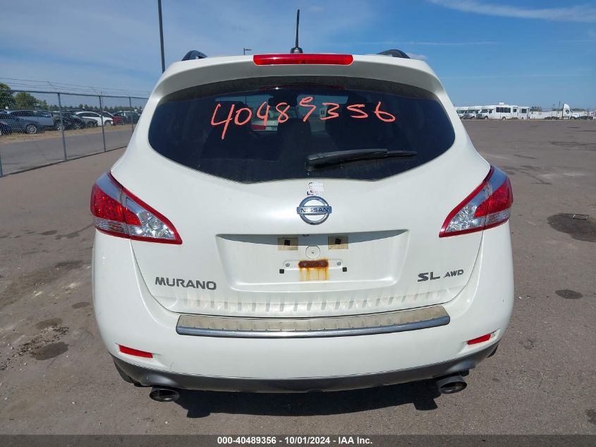 JN8AZ1MW1BW178745 2011 Nissan Murano Sl