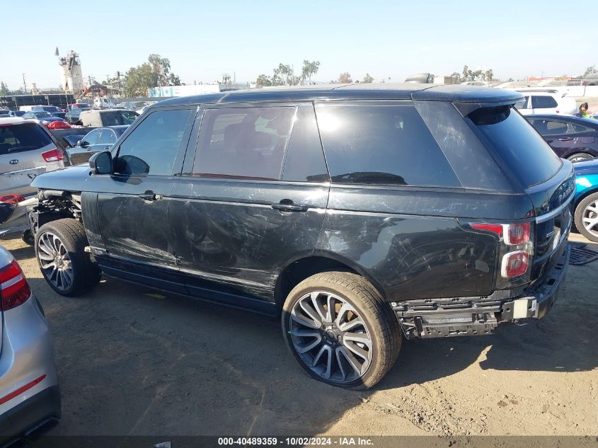 2018 Land Rover Range Rover 5.0L V8 Supercharged VIN: SALGS5RE3JA381688 Lot: 40489359