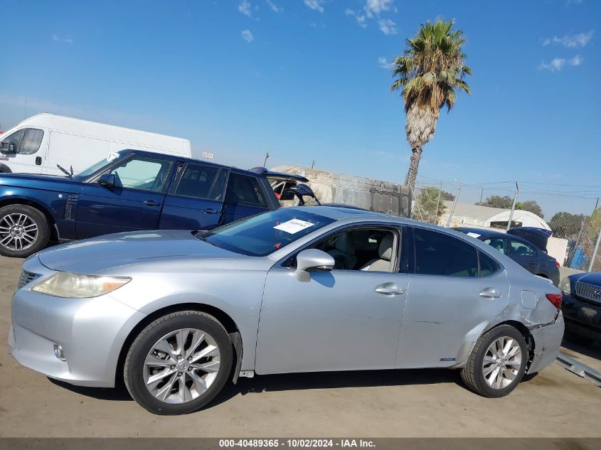 2013 Lexus Es 300H VIN: JTHBW1GG4D2006330 Lot: 40489365