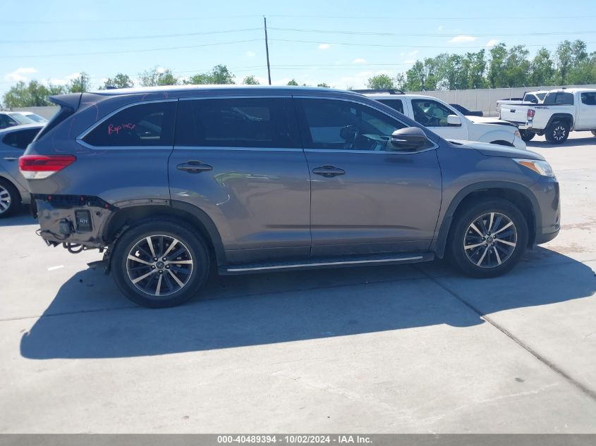 2018 Toyota Highlander Xle VIN: 5TDKZRFH1JS545381 Lot: 40489394