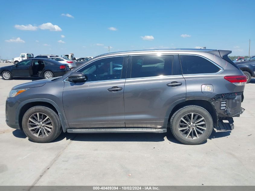 2018 Toyota Highlander Xle VIN: 5TDKZRFH1JS545381 Lot: 40489394