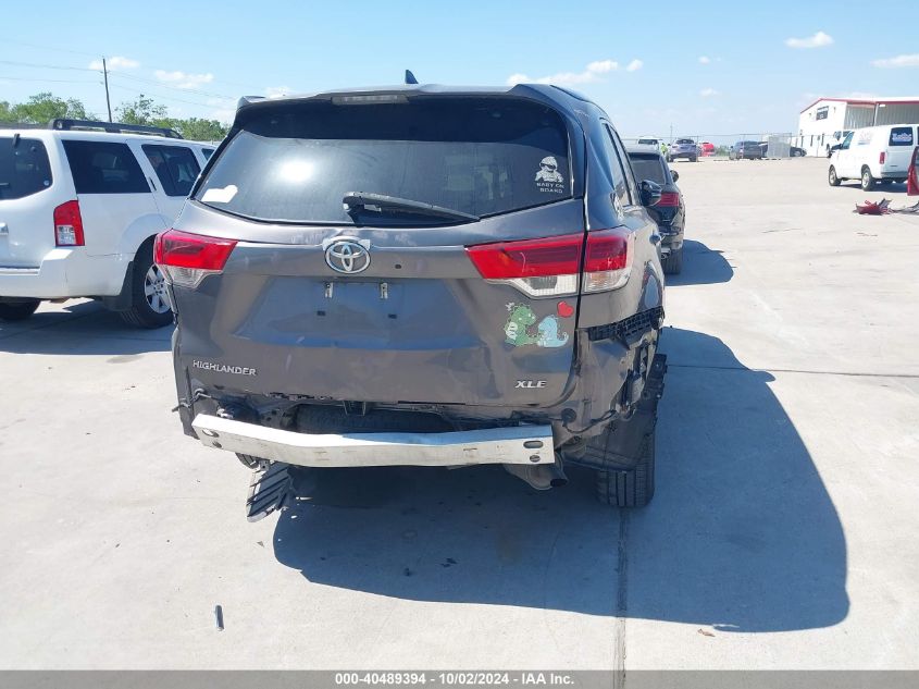 2018 Toyota Highlander Xle VIN: 5TDKZRFH1JS545381 Lot: 40489394