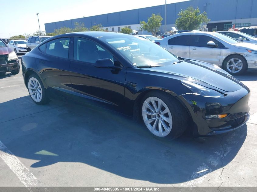 5YJ3E1EB4NF189789 2022 TESLA MODEL 3 - Image 1