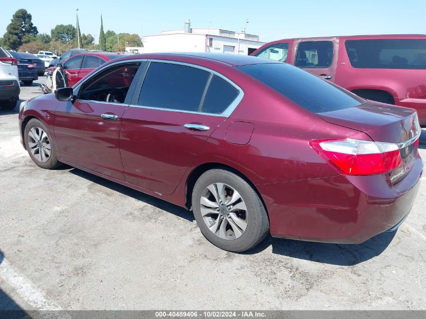 1HGCR2F30EA113160 2014 Honda Accord Lx