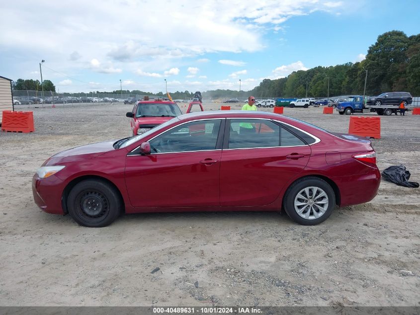 2016 Toyota Camry Le VIN: 4T1BF1FK5GU516259 Lot: 40489631