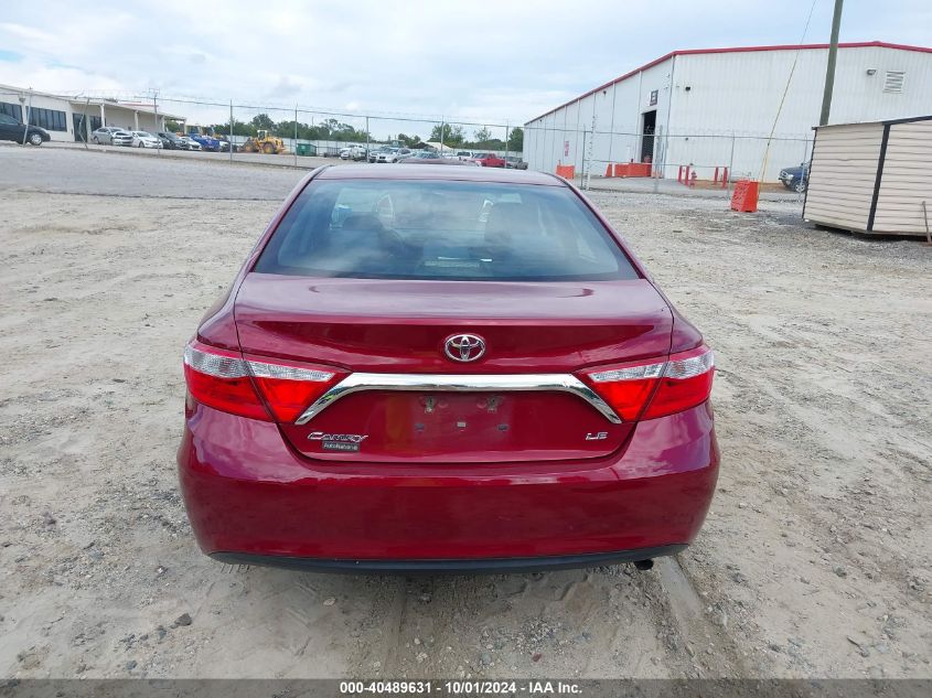 2016 Toyota Camry Le VIN: 4T1BF1FK5GU516259 Lot: 40489631