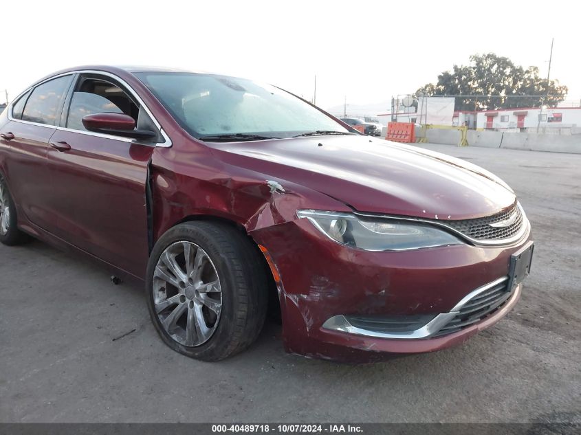 2016 Chrysler 200 Limited VIN: 1C3CCCAB5GN106581 Lot: 40489718