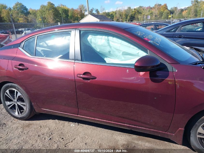 2022 Nissan Sentra Sv Xtronic Cvt VIN: 3N1AB8CV1NY304586 Lot: 40489737