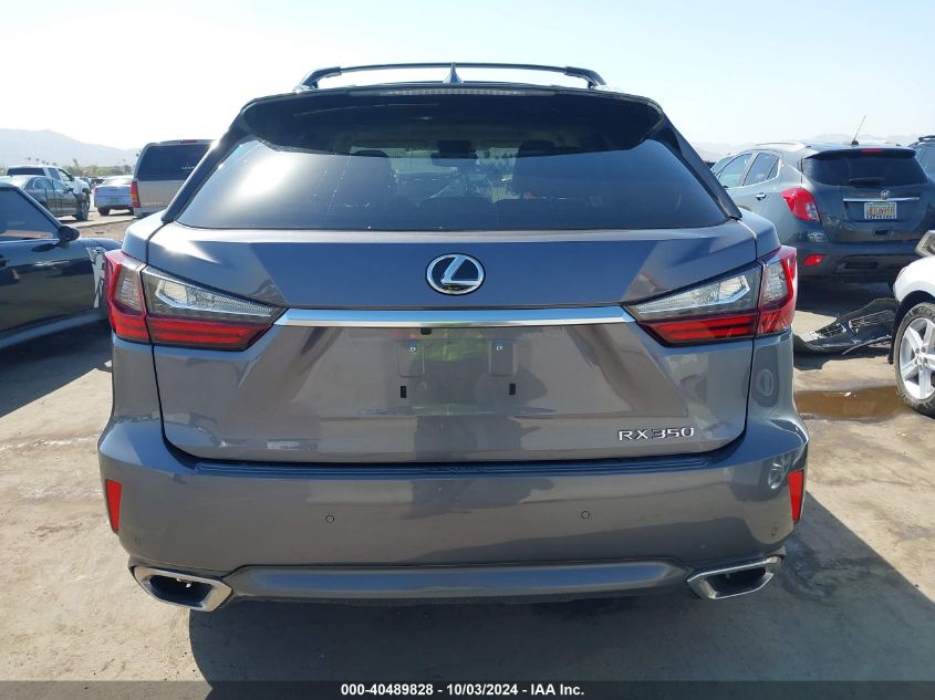 2016 Lexus Rx 350 VIN: 2T2ZZMCA8GC019531 Lot: 40489828