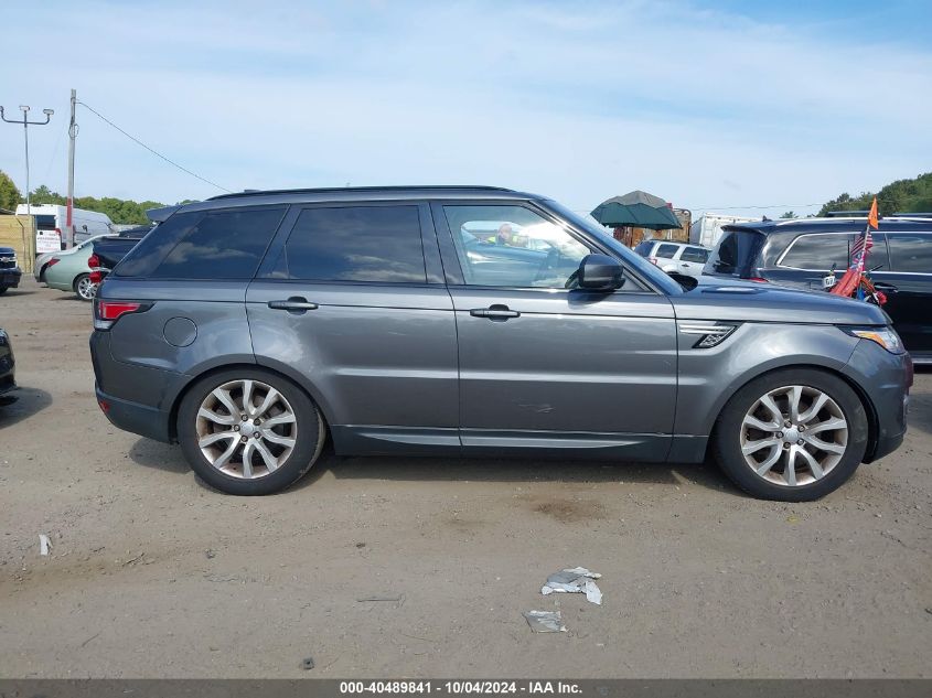 2017 Land Rover Range Rover Sport 3.0L V6 Supercharged Hse VIN: SALWR2FV6HA681312 Lot: 40489841