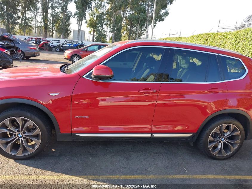 2017 BMW X3 xDrive28I VIN: 5UXWX9C54H0D99638 Lot: 40489849