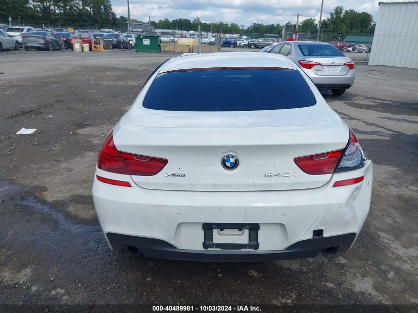 2017 BMW 640I Gran Coupe xDrive VIN: WBA6D2C5XHGT66310 Lot: 40489981